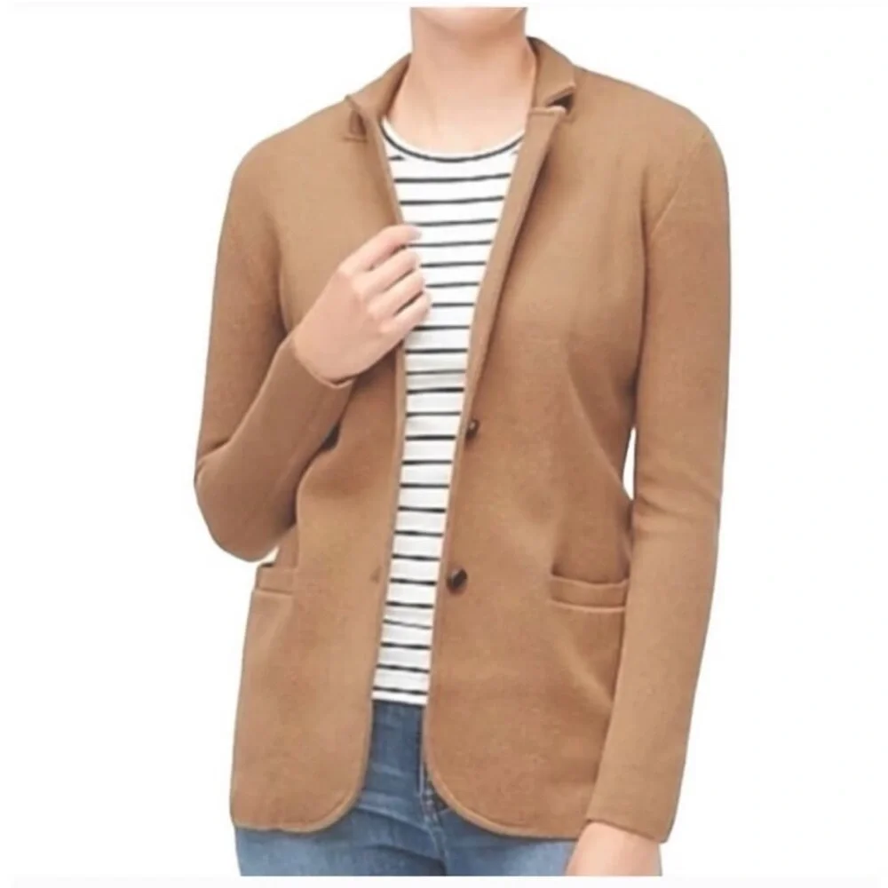J. Crew Sweater Blazer Tan